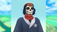 The Día de Muertos Face Paint as seen in the game (Image via The Pokemon Company)